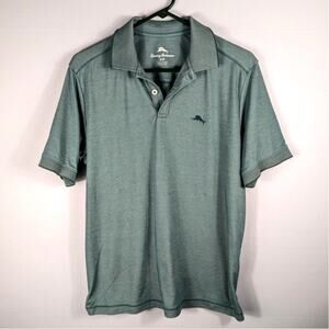 Tommy Bahama Supima Cotton Polo Men’s Small Teal Short Sleeve Shirt Pullover